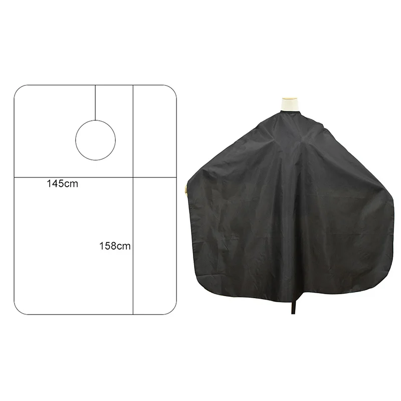 Haircut Cloth Salon Waterproof Barber Black Cape Hairdresser Anti-Static Apron Hair Cut Hairdress Gown Hairdressing Coat