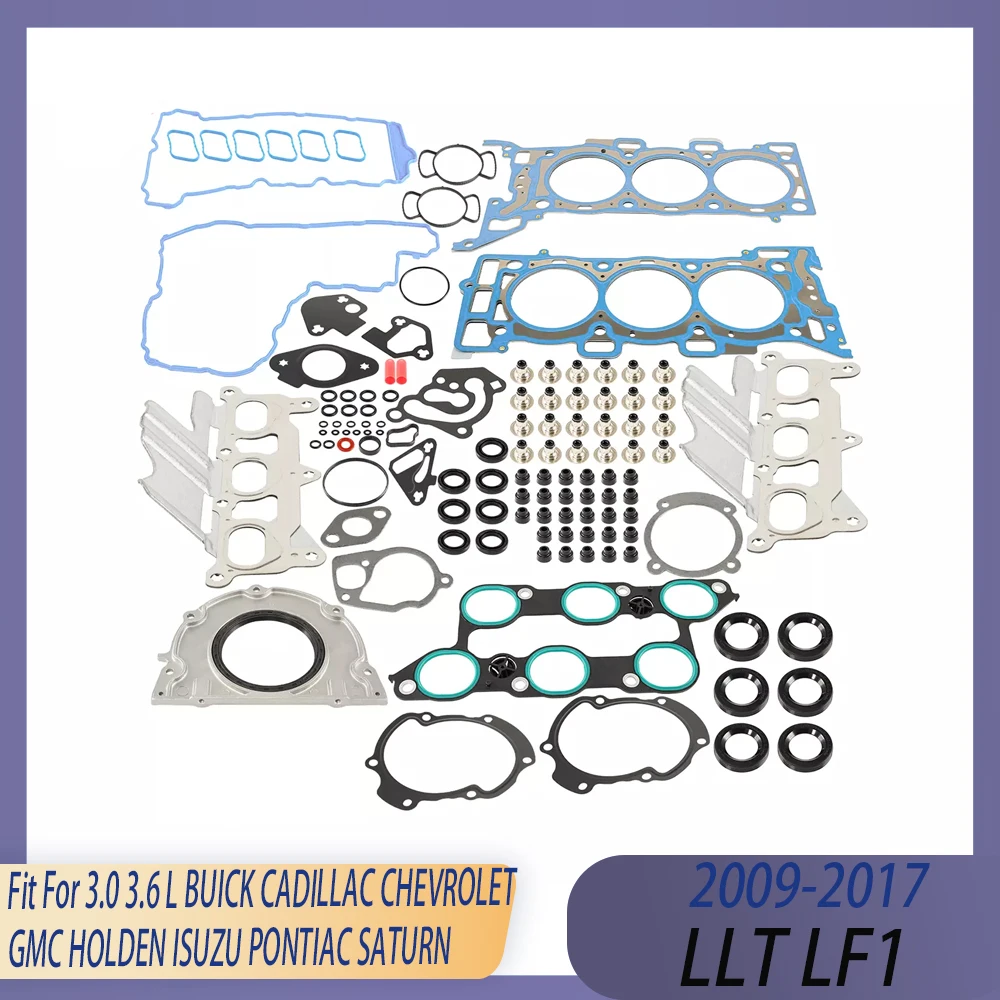 

Engine Cylinder Head Full Gasket Set Kit 3.0 3.6 L 09-17 LLT LF1 For BUICK CADILLAC CHEVROLET GMC HOLDEN ISUZU PONTIAC SATURN