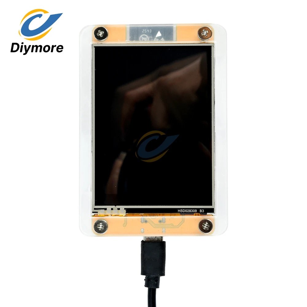 2.8-inch ESP32 WiFi Bluetooth Development Board Touch Screen 240x320 Resolution Onboard ESP32-32E Module for Easy Programming