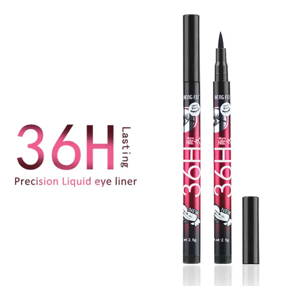 Eyeliner Pencil 36H Black Liquid Eyeliner Quick-drying Waterproof Long Lasting Not Blooming Pencil Eyes Makeup Cosmetics Tools