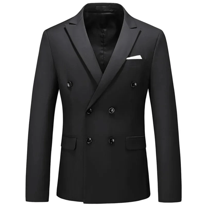 

T251 Purple Men Suit Double Breasted Vest Tuxedos for Wedding Groomsmen Suits Men 2024 (Blazer+Vest+Pant)