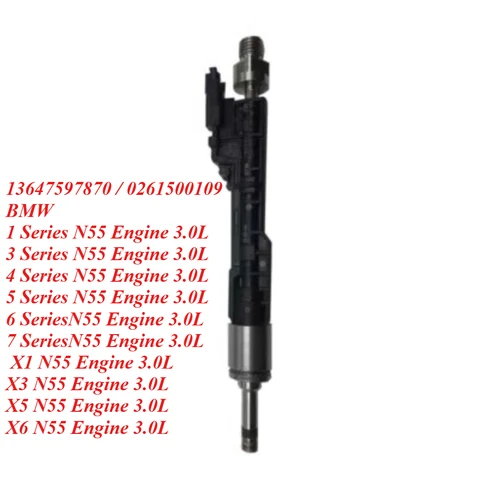 Новая топливная форсунка 13647597870 для BMW 1/3/4/5/6/7 серии, X1, X3, X5, X6 (2011-2016) с двигателем N55 3.0L