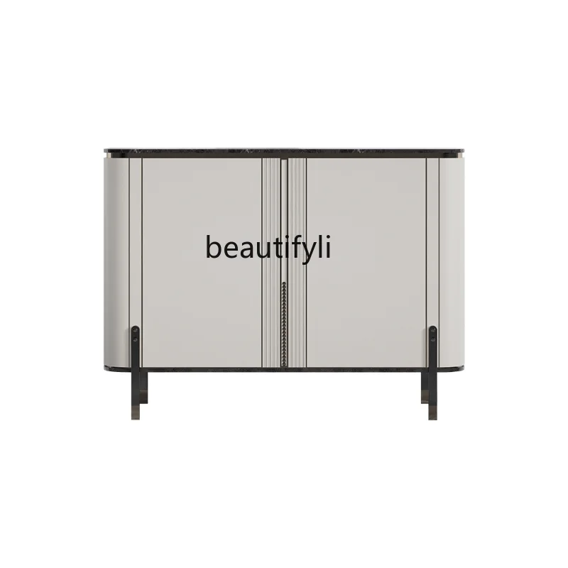 

yj Italian-Style Light Luxury Entrance Solid Wood Shoe Cabinet Entrance Cabinet Modern Minimalist Sideboard Cabinet