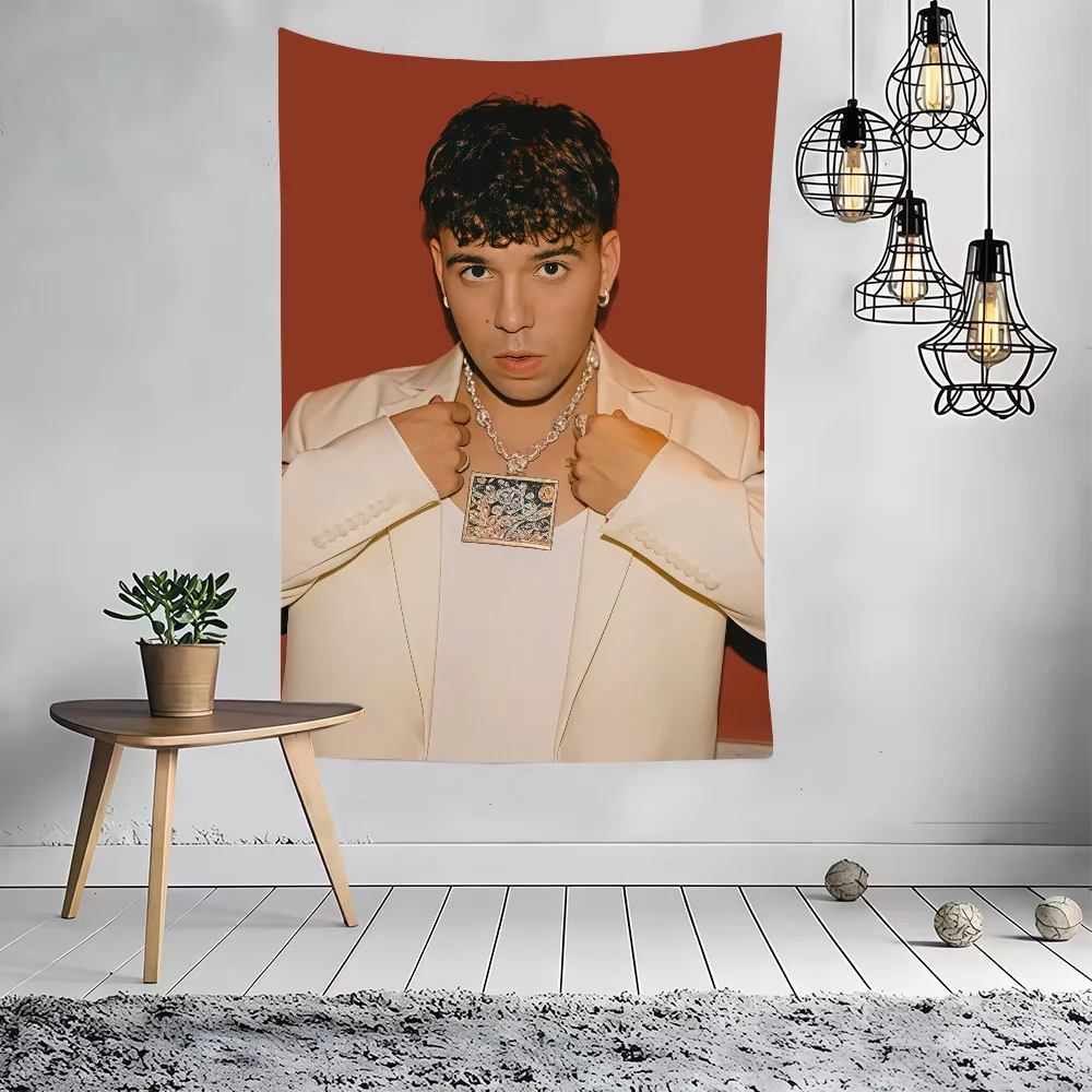 B-Buenas Noches Q-Quevedo Singer Colorful flag Party Decoration Art Picnic Home Hanging Camping Outdoor Party Banner