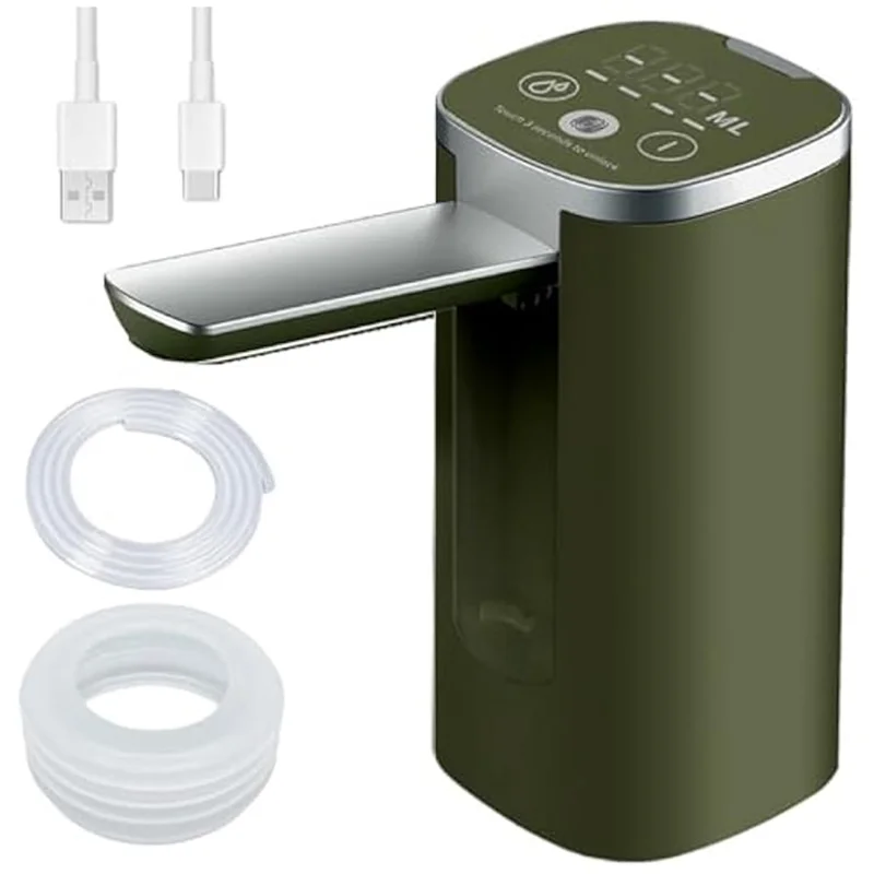 

A98I-Electric Water Dispenser Foldable Pump-Rechargeable Water Jug Dispenser Quiet Automatic For 5 Gallon Bottles