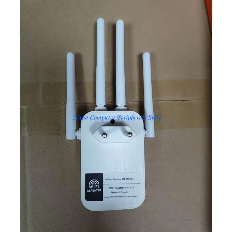 F68c 2 in 1 wifiリピーター4アンテナWifiルーターブースター2.4GHz WiFi信号拡張