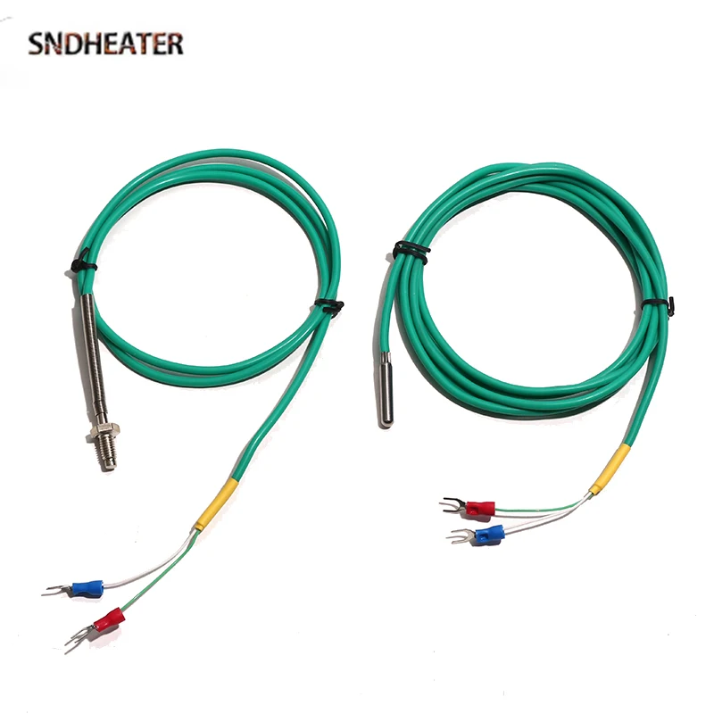 SNDHEATER Threaded Folding Screw Thermocouple 304 Stainless Steel 1M 2M 3M 4M 5M Hot Water Temperature Resistance Flexible Wire