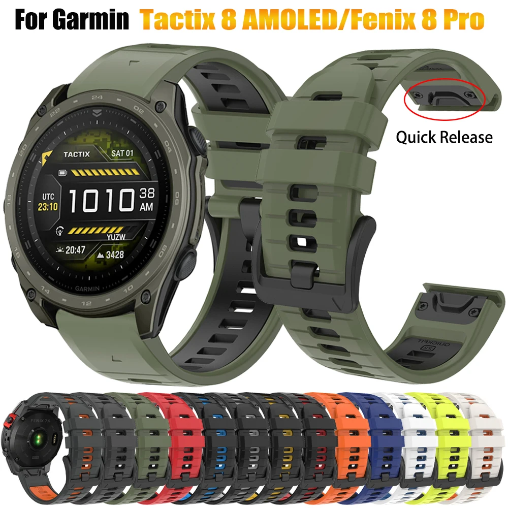 26/22mm Schnellverschluss-Armband für Garmin Tactix 8 51/47mm Original-Armband Garmin Fenix 8 E 7 7X Pro/Instinct 3 2X/Descent Mk3i