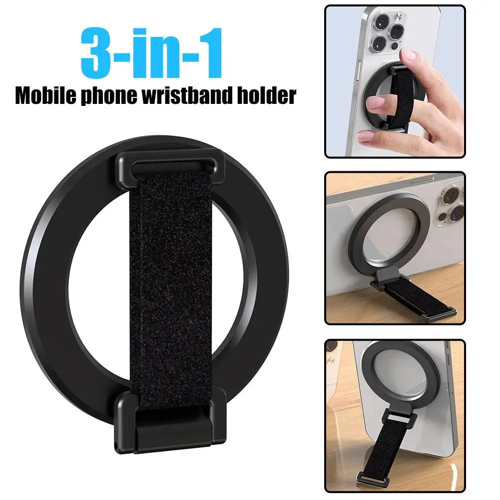 Support de Bracelet magnétique puissant pour téléphone portable, Rotation à 360 °, adapté à Magsafe pour IPhone12-15seri, peut être utilisé comme Bracel Q4V6