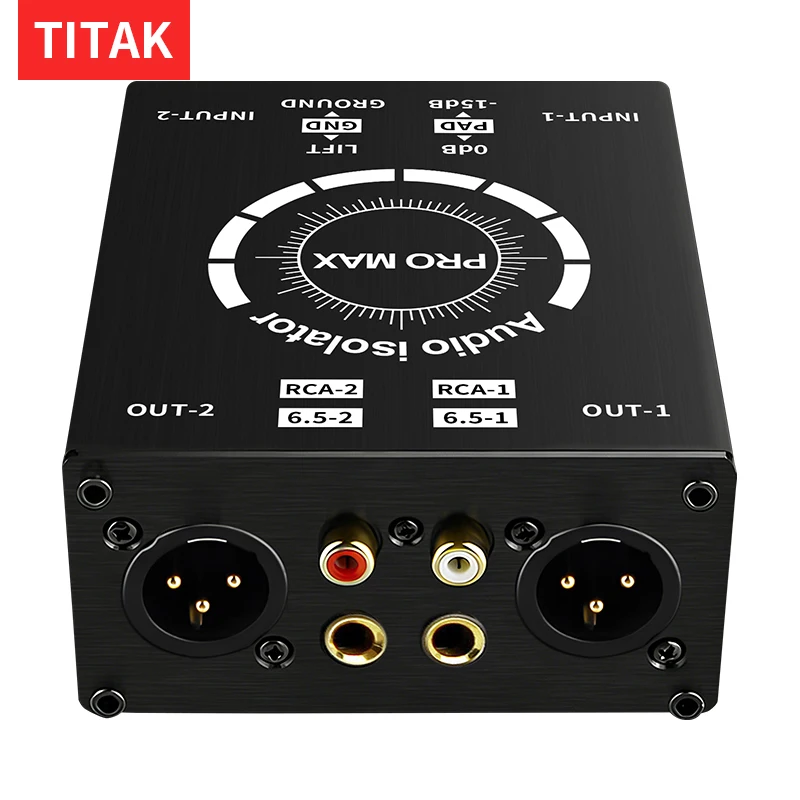 XLR Audio Isolator Current Sound Noise Cancellation Mixer Microphone Common Ground Filter Multifunctional Noise Isolator Meter