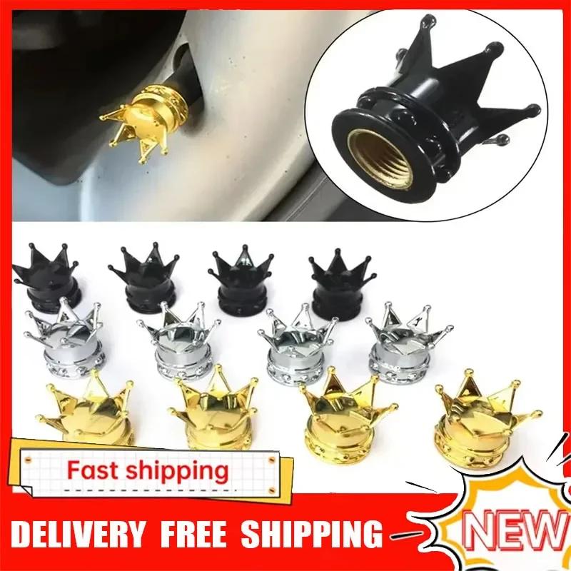 ฝาครอบวาล์วยางรถยนต์ 4 ชิ้น อุปกรณ์ตกแต่งยางรถยนต์ ฝาครอบกันฝุ่นวาล์วยาง อุปกรณ์ตกแต่งฝาครอบวาล์วยางรถยนต์