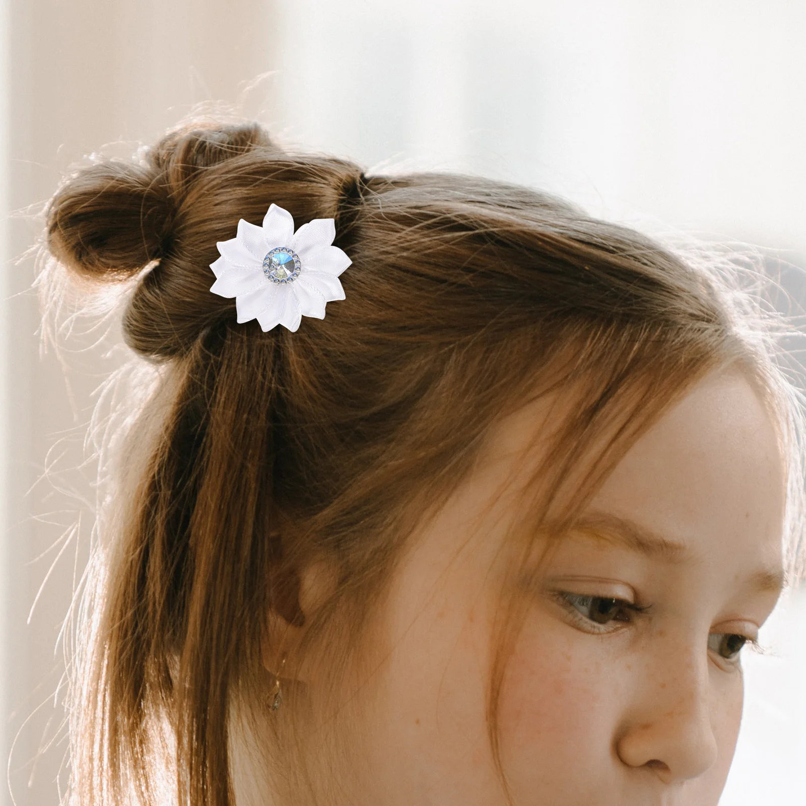 

100pcs Flower Hair Clip Sunflowers Diy Flower nament H made DIY Materials Headb nament Hair Accessory Craft Supplies