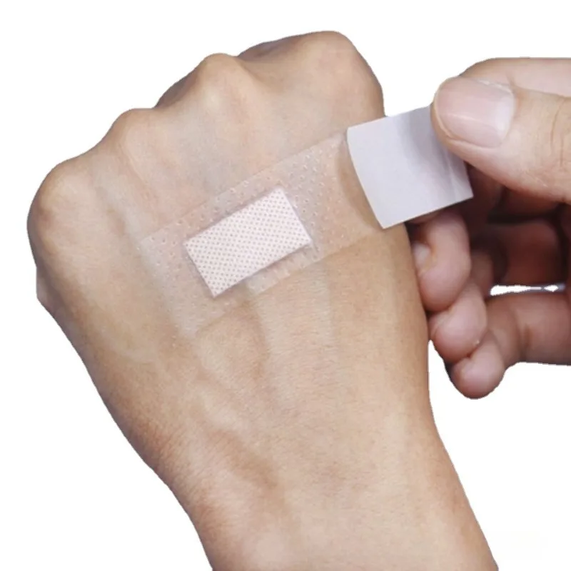 50 pz/set Cerotto per Primo Soccorso Pelle Medicazione Della Ferita Patch Lettere Inglese Stampe Cerotti Traspirante Bende Adesive Nastro
