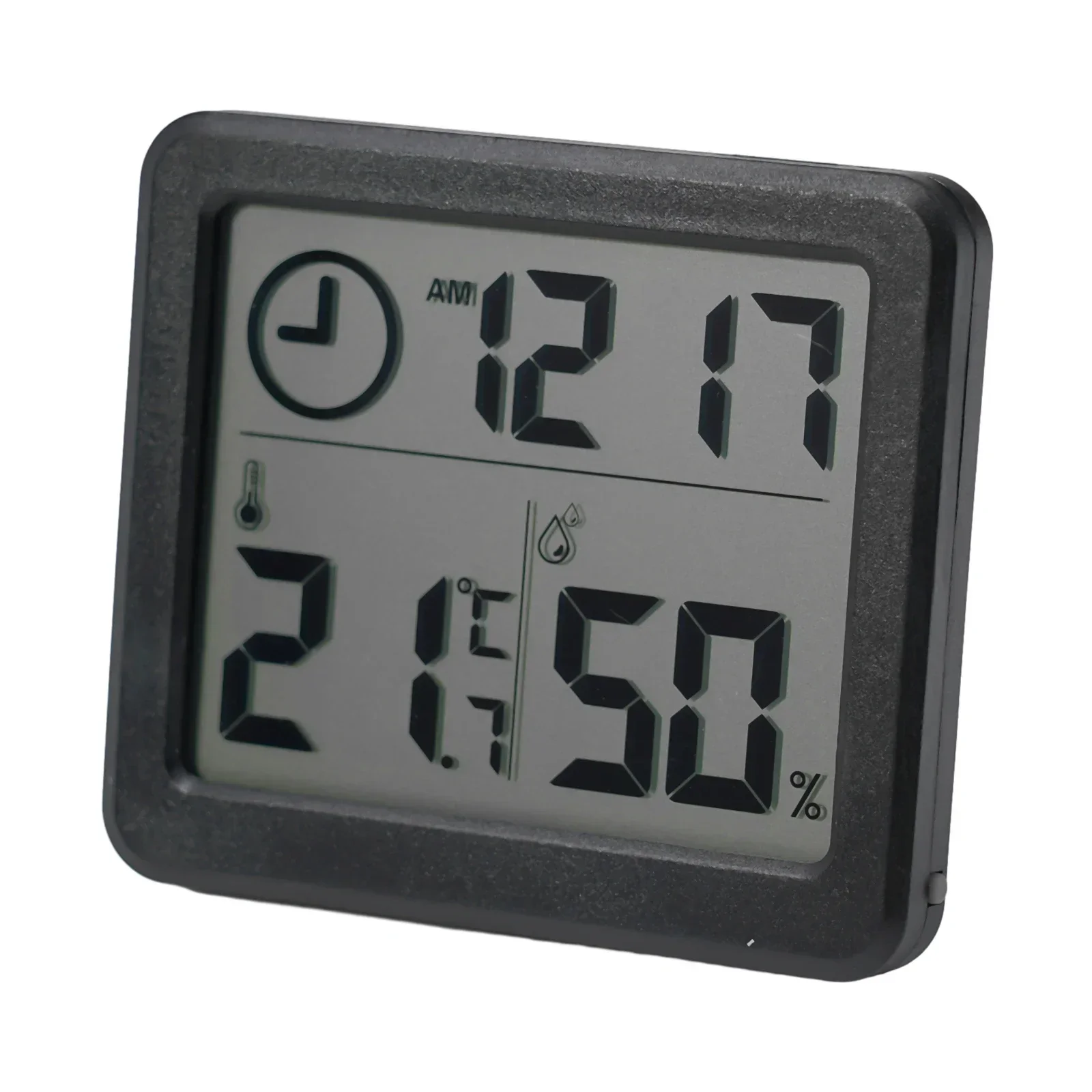 1pcs Mini Thermometer Hygrometer Table Clock Wall Clock Kitchen Time Date Digital Station Calendar Digital Outdoor Thermometer