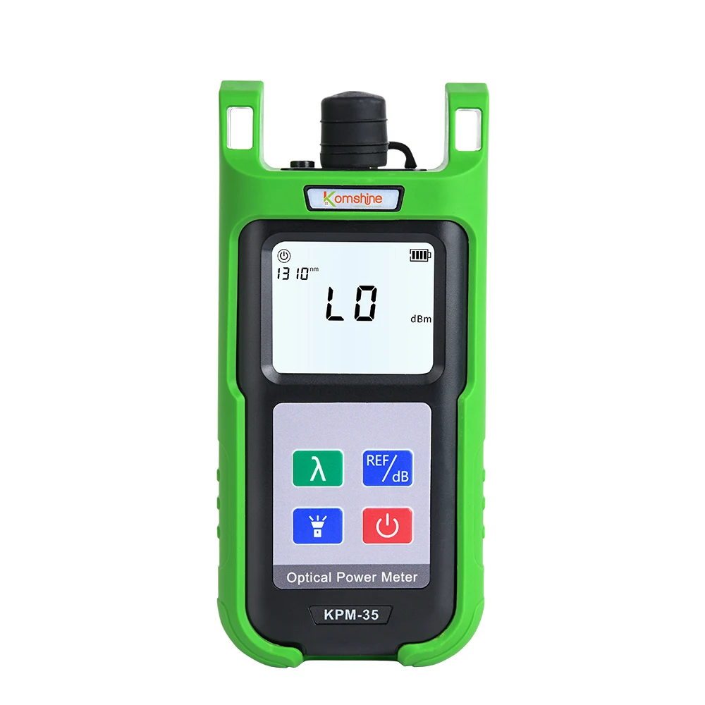 Imagem -03 - Komshine-fiber Optic Power Meter Cabo Tester Singlemode Fonte de Luz Óptica Kpm35 Ftth Kls-35 1310 1550nm