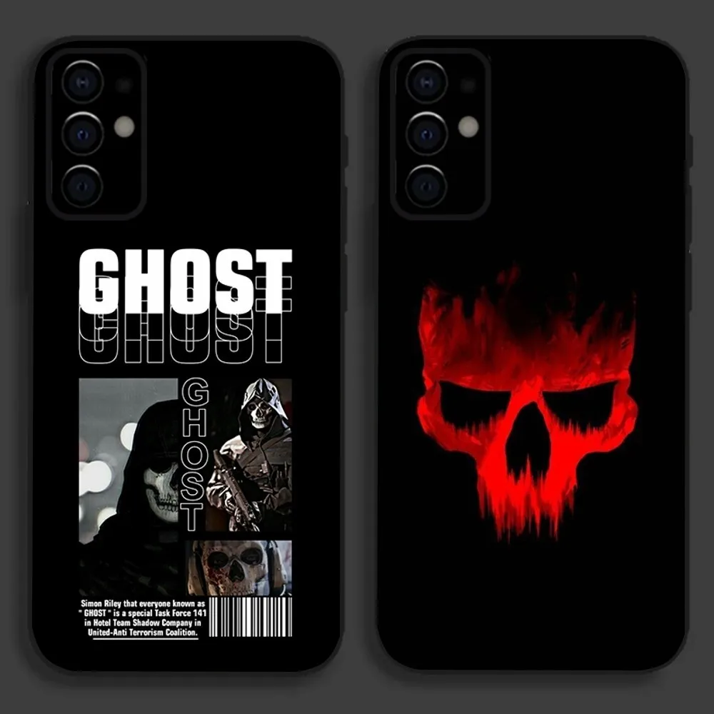 حافظة هاتف C-COD Call Of D-Duty Ghost لهاتف سامسونج S24,S21,S22,S23,S30,Ultra,S20,Plus,Fe,Lite,Note,10,9,5G غطاء ناعم أسود