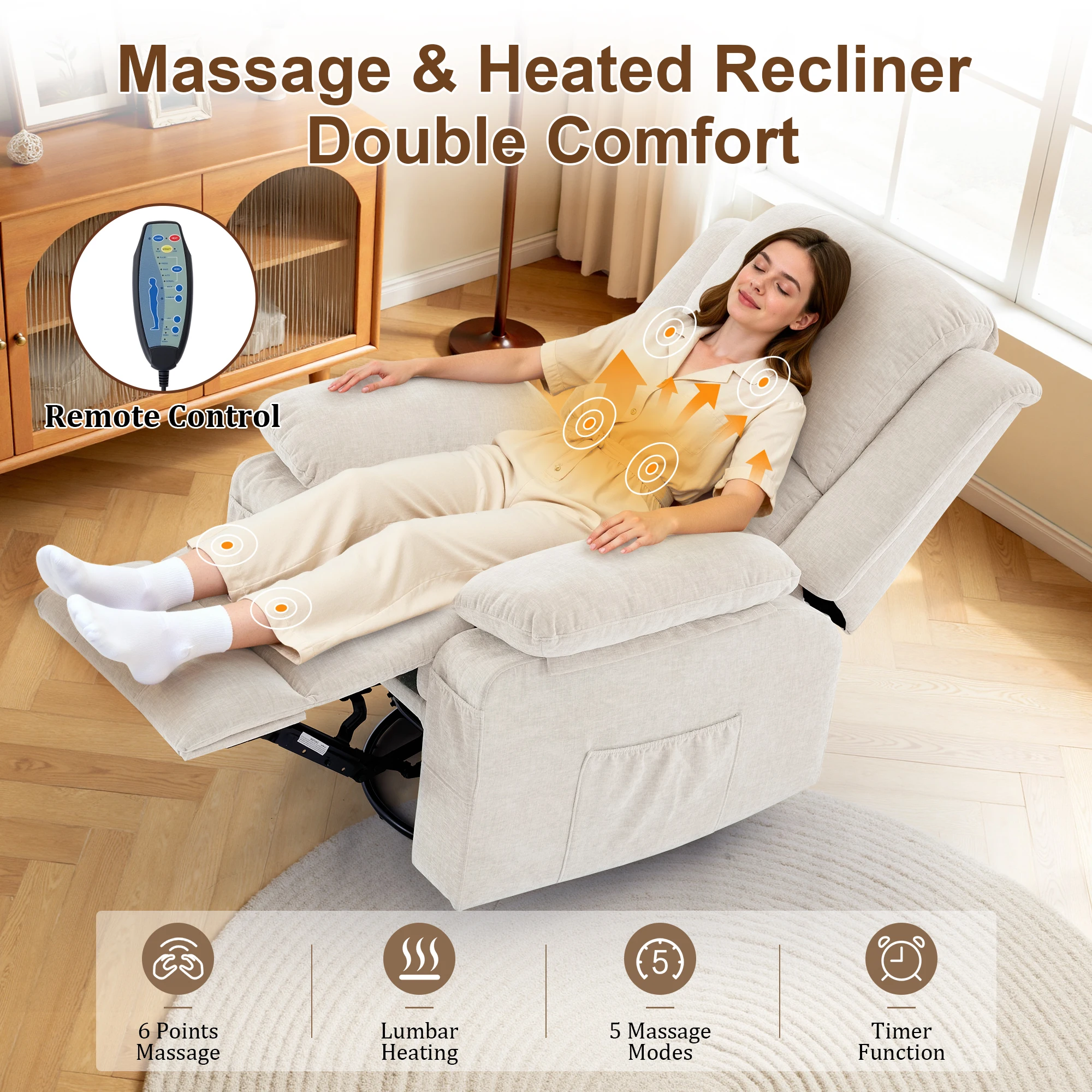 Sillón reclinable giratorio pe - Rocking Chair Nursery reseña y precio