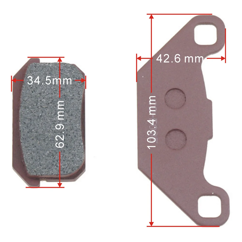 Brake Pad CD-F035 For CFMoto PGO BR-200 Bugdrider PGO BR 250 Bugrider PGO 250 Bug R QUADZILLA CVT 150E ADLY 300 RS Quad