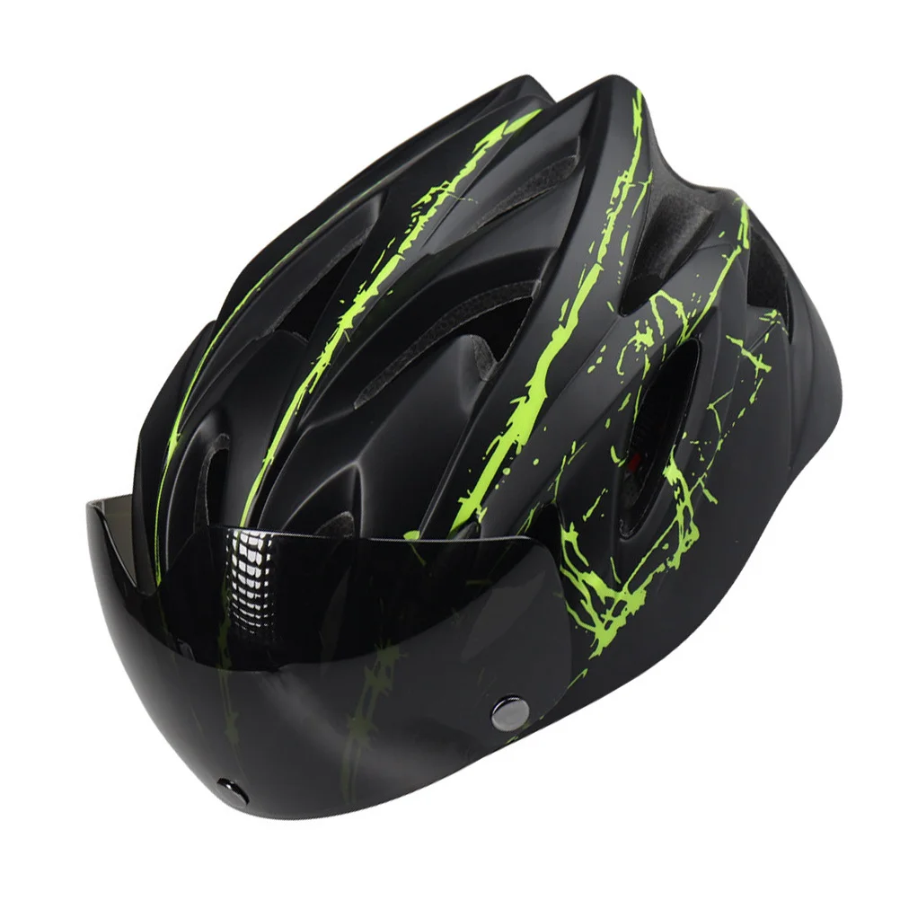 نظارات LED مناسبة لكامل الوجه لركوب الدراجات، قبعة صلبة، معدات ركوب الخيل