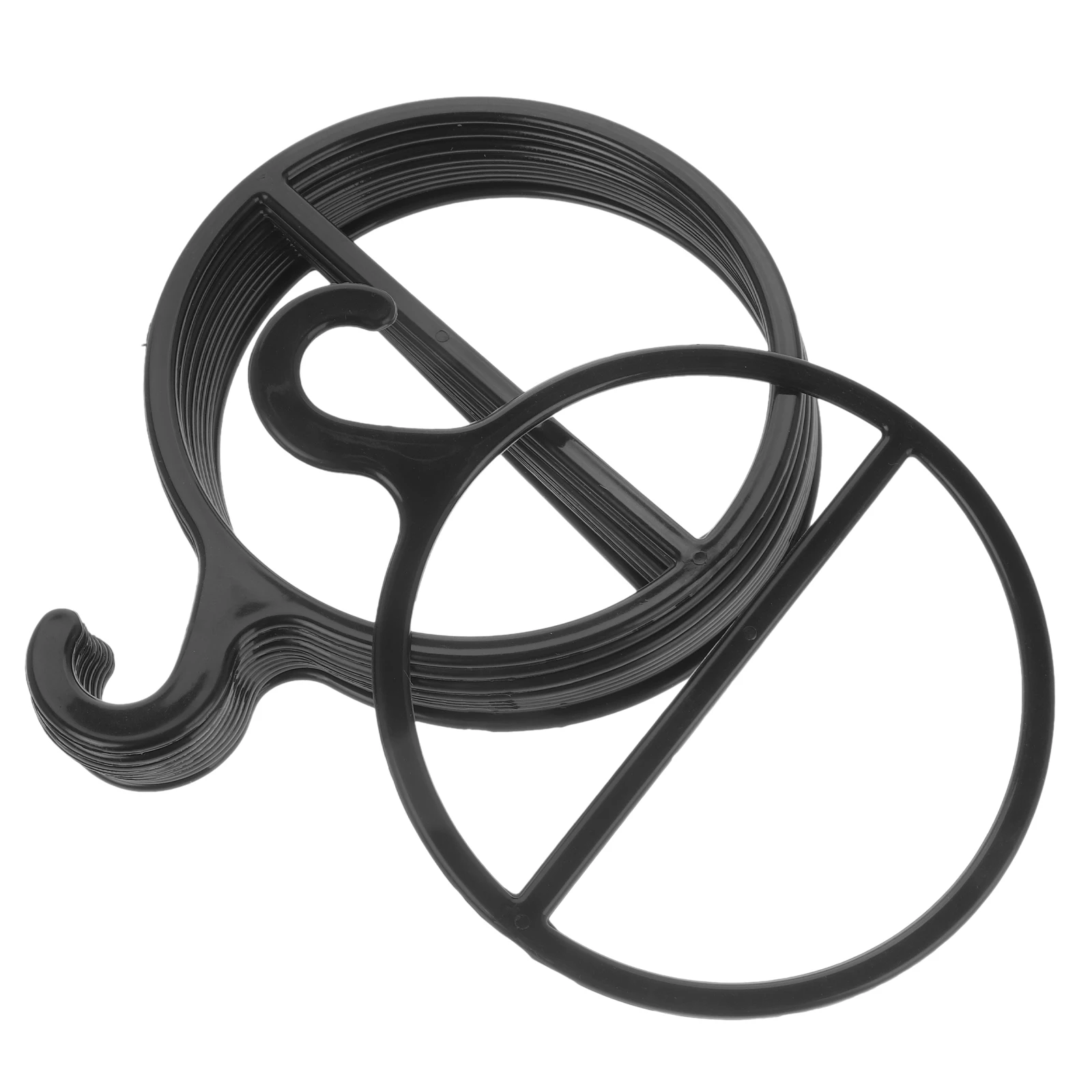 

10Pcs Rotating Scarf Holder Plastic Hangers Space Saving Closet Organizer for Scarves Ties Belts Accessories Display Rack