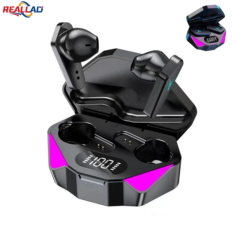 

X15 TWS Bluetooth Gaming Earphones Wireless Headphones 65MS Low Latency Earbuds Esport Headset Gamer Earphone Mic For Xxiaomii