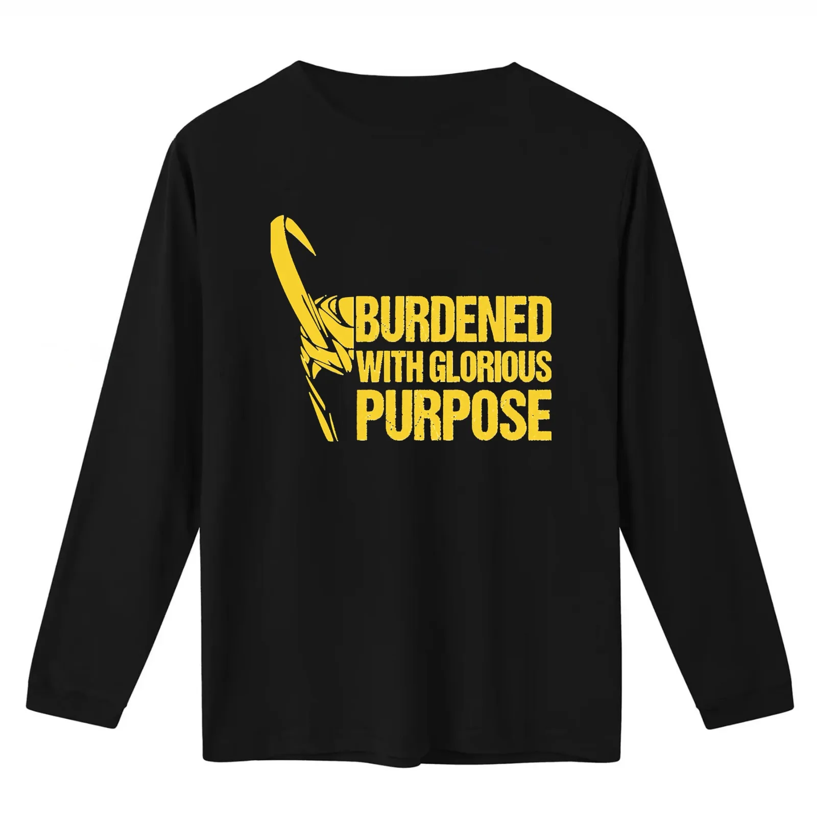 Burdened-Funny-Glorious-Purpose T-Shirt Summer Casual Cotton Tee Oversized Streetwear Tops Vintage Graphic Print 100% Cotton