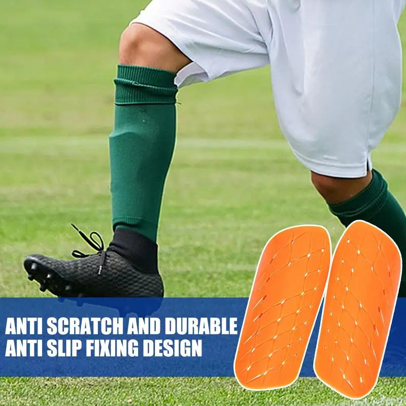 

Soccer Shin Pads 2pcs Small Shin Guards For Youth Soccer Cushion Protection Shock Absorbing Calf Protective Gear For Kids/Adults