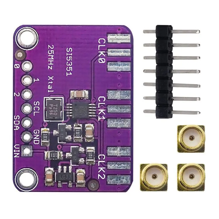 DC 3V-5V Si5351A Si5351 I2C Clock Generator Breakout Board Module Signal Generator Clock 8KHz-160MHz