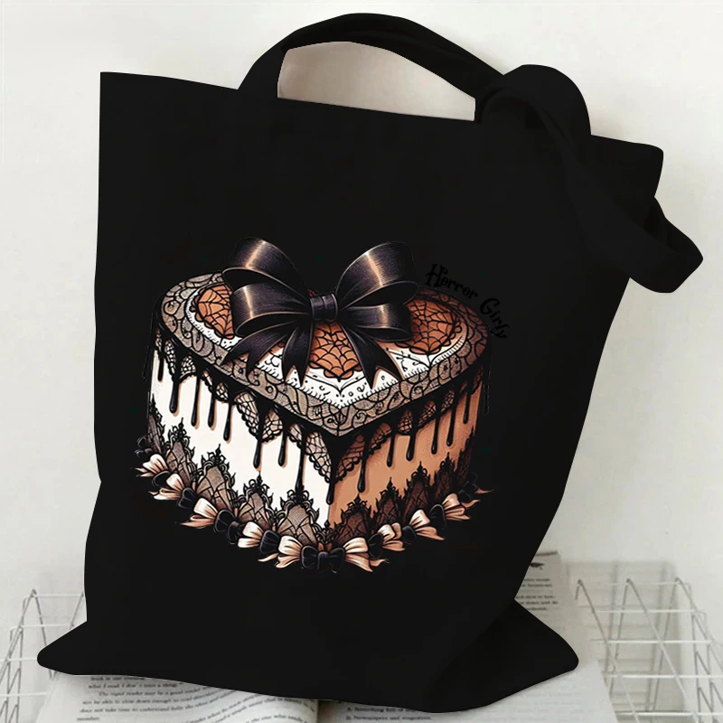 Women's Handbags Halloween Cute Ghost Gift Storage Handbag Children Spooky Season Horror Ghost Print Halloween Folding Tote Bags