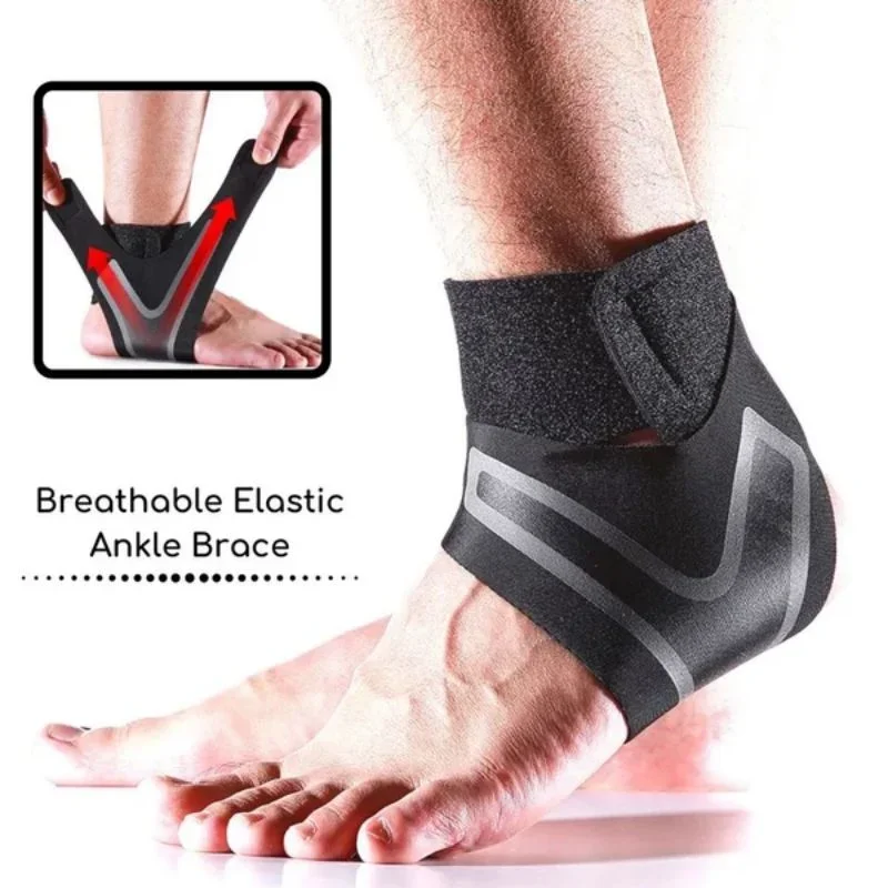 Breathable Elastic Ankle Brace & Stabilizer Sports Ankle Strain Wraps Bandages Elastic Ankle Support Brace Protector