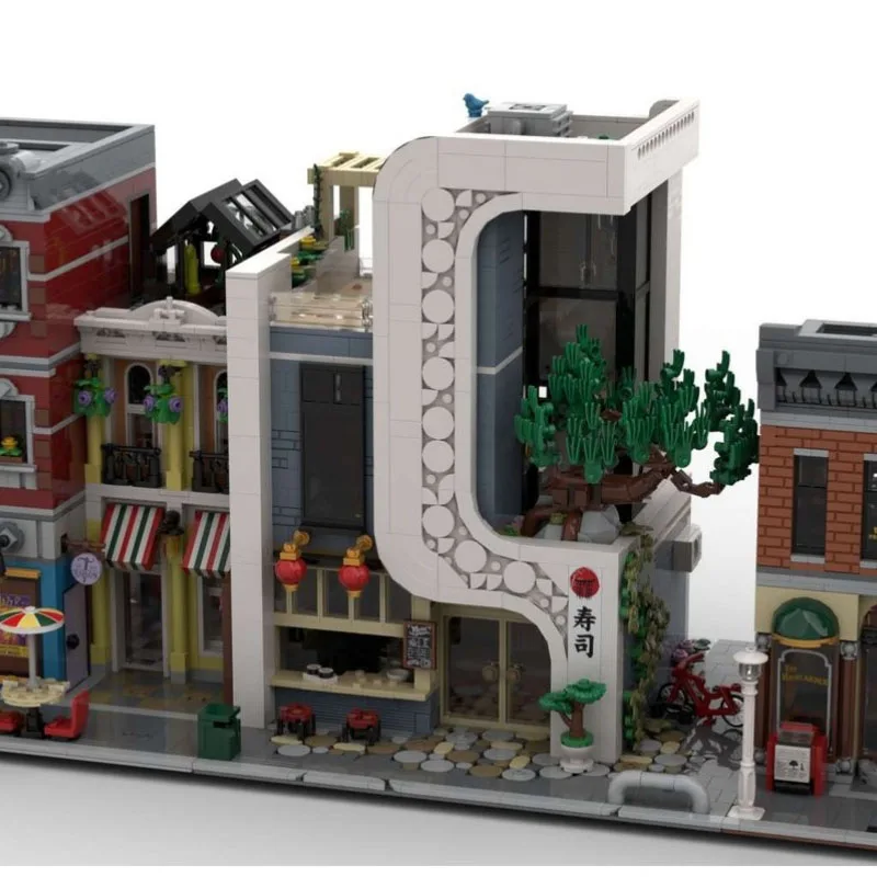 MOC-237866 عرض الشارع العمارة بنة التجمع نموذج سلسلة العمارة الحضرية لتقوم بها بنفسك مجموعة هدايا الأطفال الإبداعية