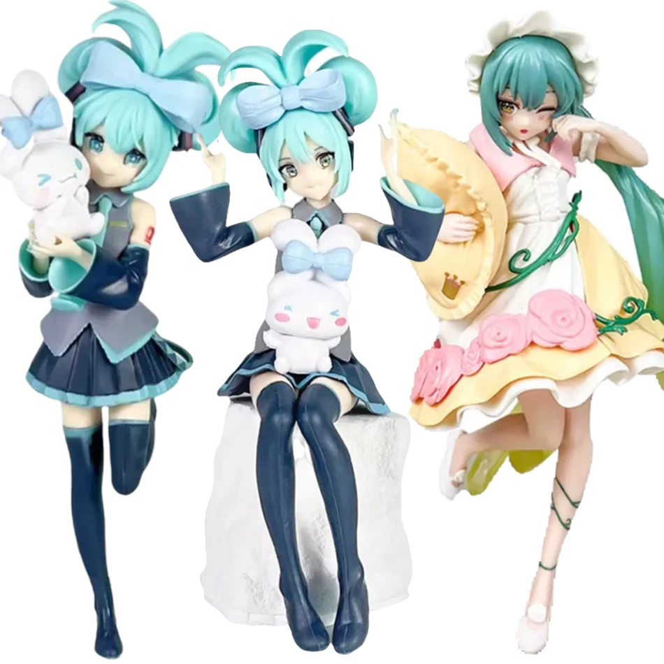 Anime Göttin Hatsune Miku Cartoon Handgefertigte Mode-Geburtstags- und Weihnachtsgeschenke Hatsune X Miku Figur PVC-Modell Desktop-Dekoration