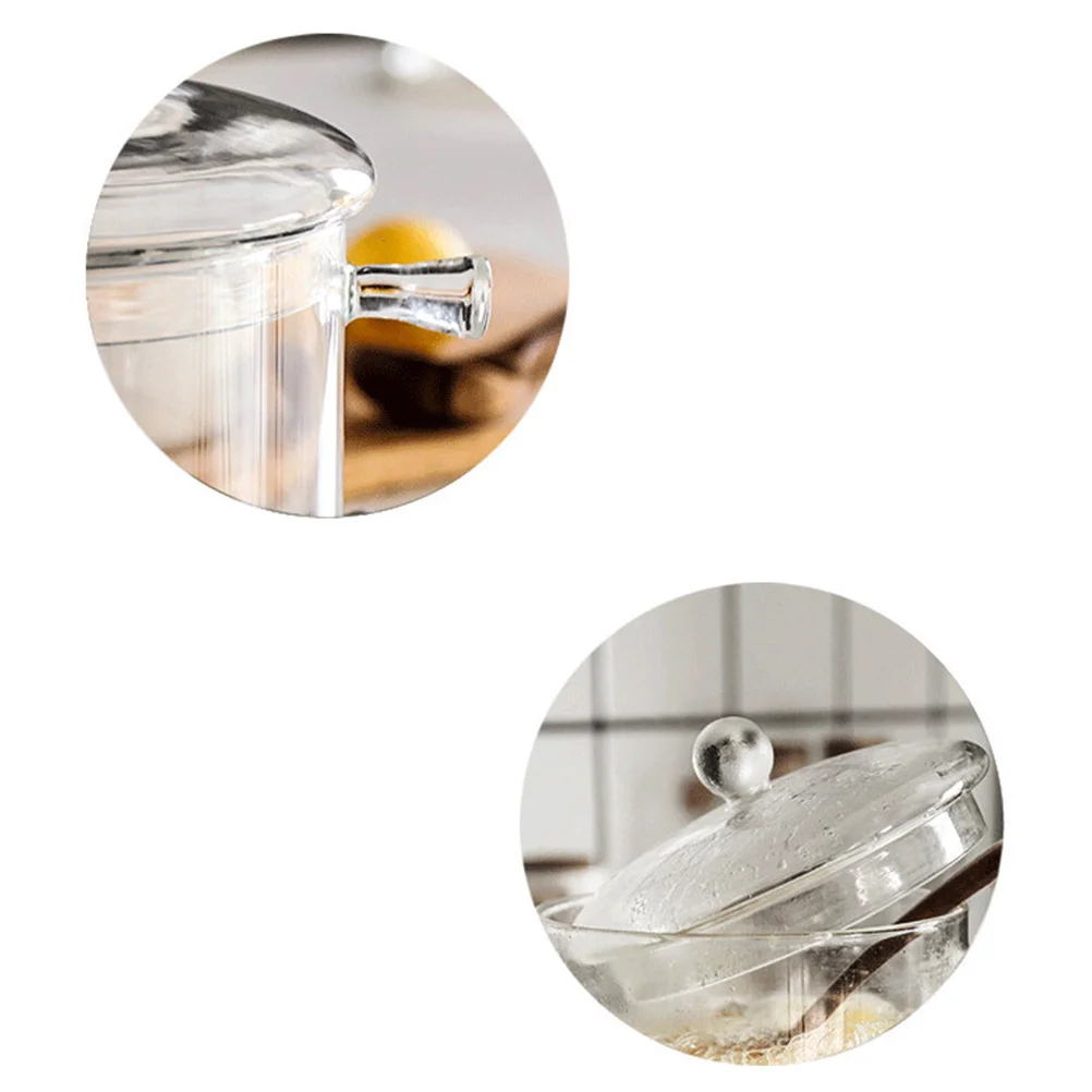 

Heat Resistant Glass Stew Pot 1L Transparent Lid for Home Kitchen Restaurant Suitable for Gas Stoves Glass Cooking Pot