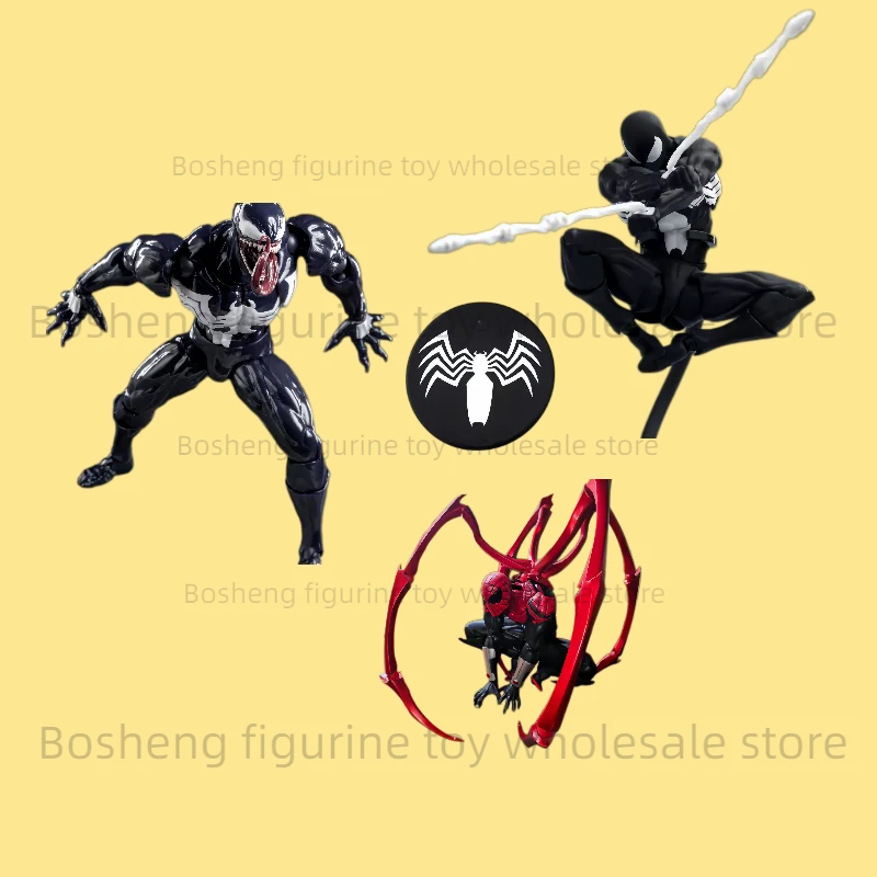 Pre-sale New MESS TOYS Deadly Neighbor Symbiote Black Venom Battle Suit Movable Joints Figure Model Collection