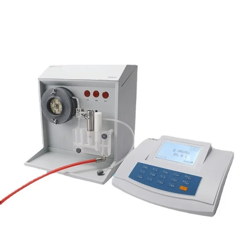 Laboratory bench-top sodium ion meter DWS-295F measures water quality and liquid concentration