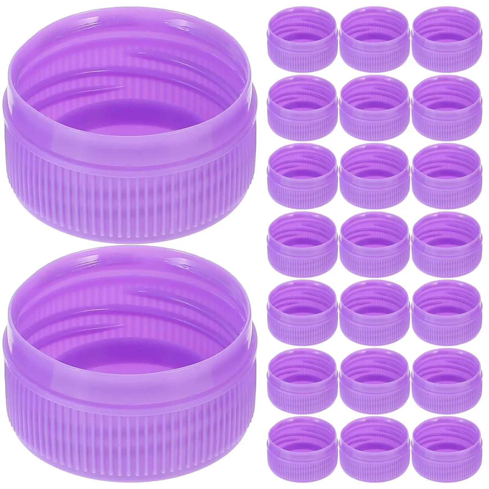 

100 Pcs Bottle Cap Colorful Lids Mineral Water Plastic Sealing Pp Caps for Child