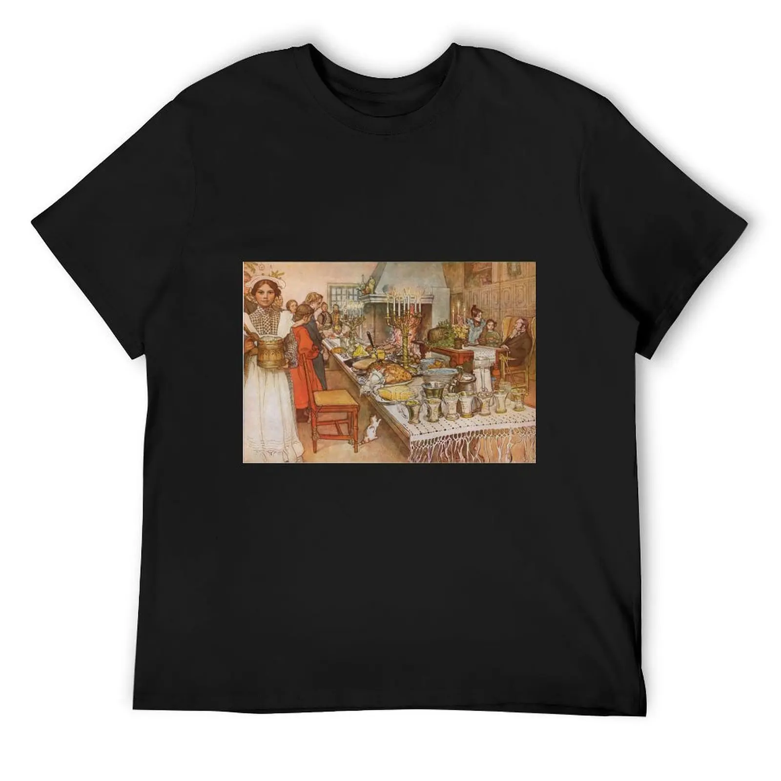 

The Christmas Eve, watercolor by Carl Larsson (1904-1905) T-Shirt anime graphics essential t shirt black t shirts for men