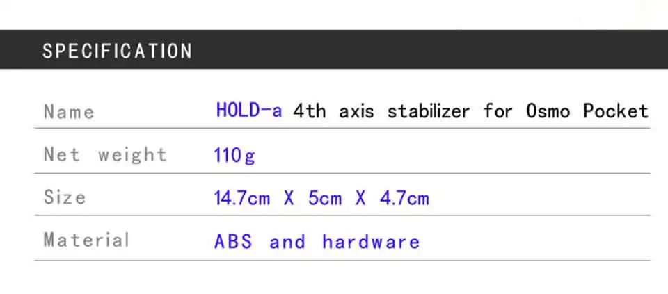 4-achse Z-achse Stabilisator für DJI OSMO Tasche Smartphone Gimbal Stoßdämpfer Halterung Expansion Stehen Unterstützung Halter – Detail 1