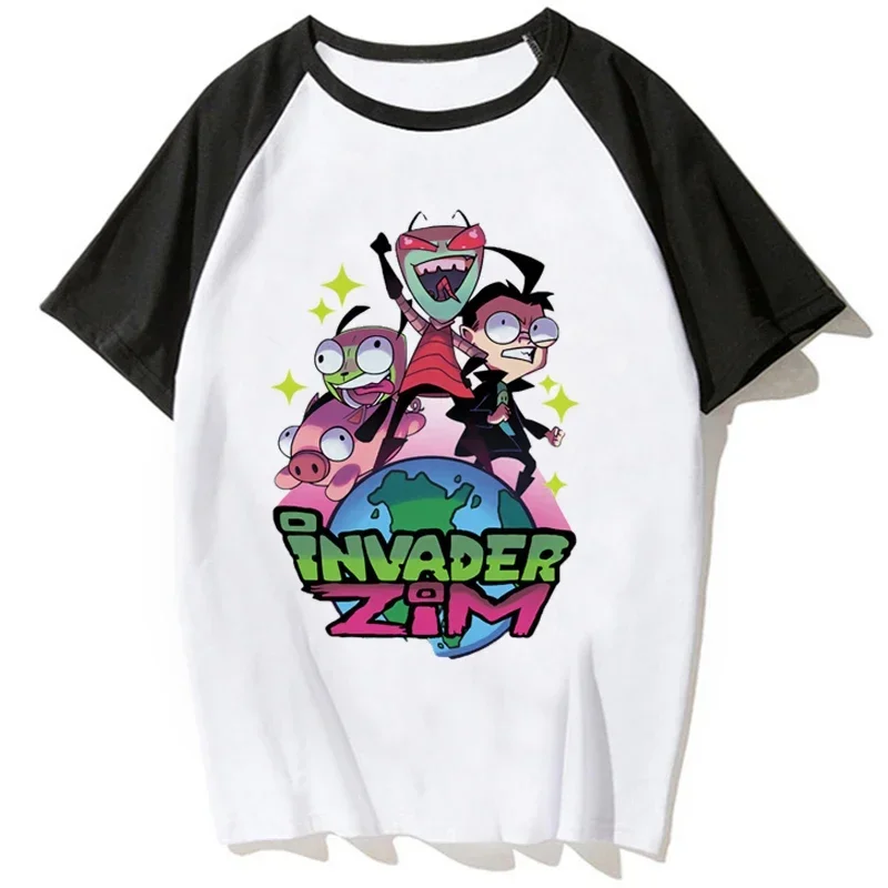 Invader Zim t-shirts women Y2K Japanese streetwear t-shirts girl graphic clothing