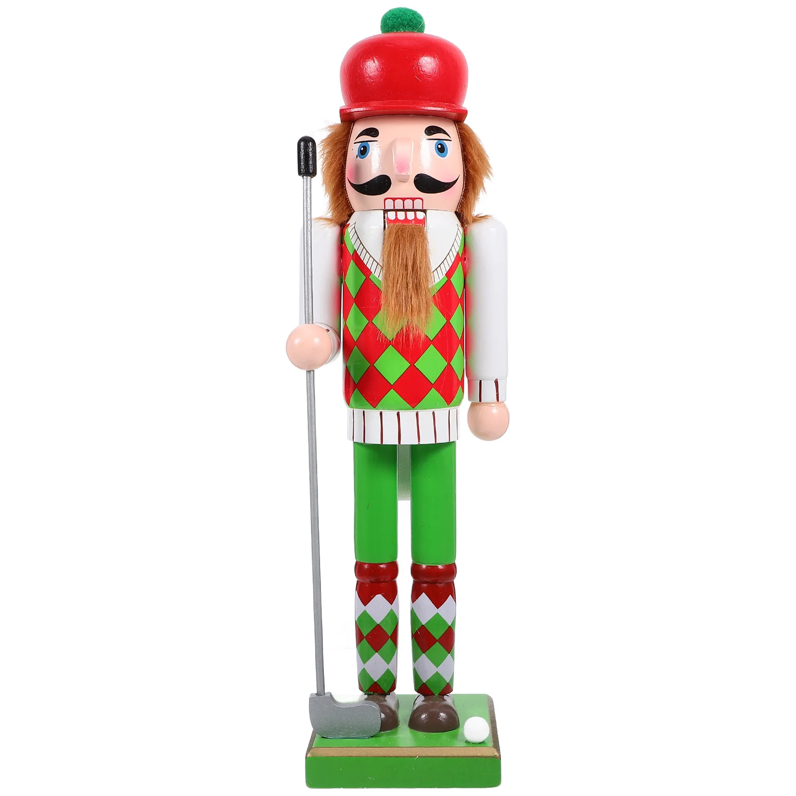 

Classic Christmas Nutcracker Decoration Handcrafted Wood Design Festive Home Interior Mantel Shelf Display Holiday Season Decor