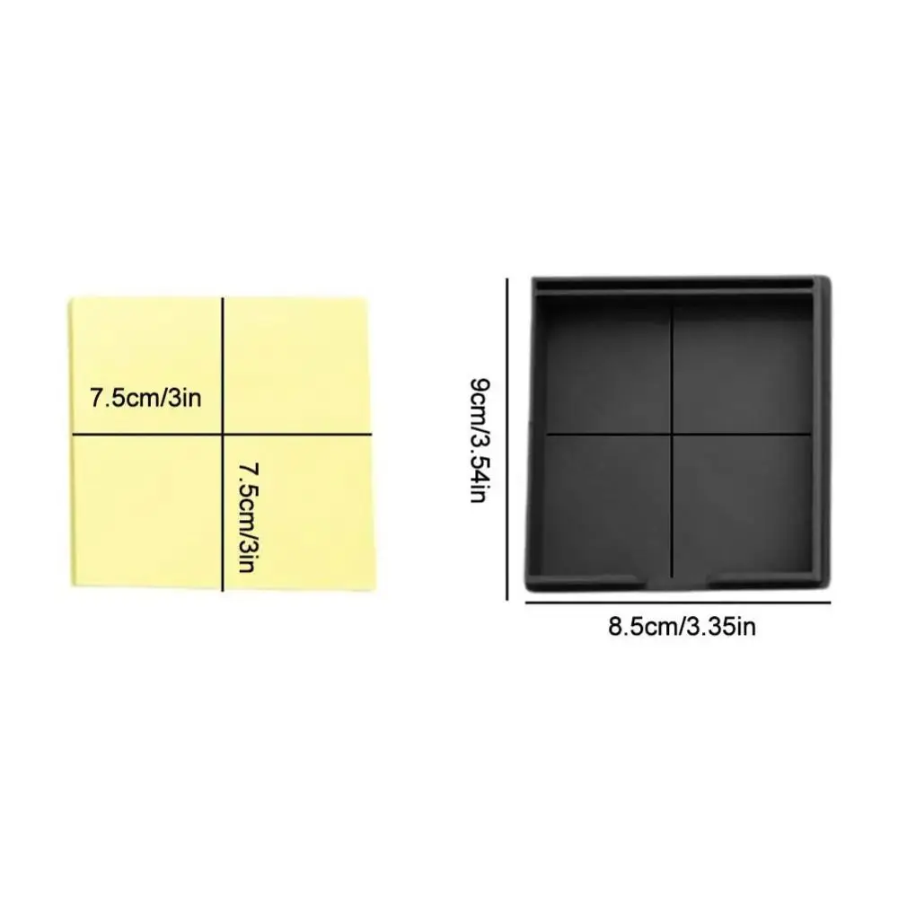 Drawing Template Sticky Note Holder To-Do List Self-sticky Notes Note Holder Efficient Stationery Storage Desk Organizer Home