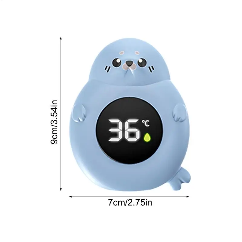 Sensore di temperatura per bambini Bagno Indicatore di temperatura dell'acqua digitale impermeabile Design animale carino Display a LED con sensore aggiornato