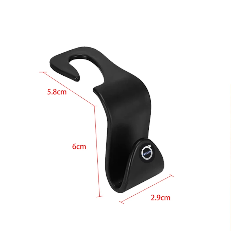 1/2pcs Car Seat Headrest Hook Mobile Phone Holder Accessories For Volvo R Design T6 AWD C30 C40 C50 C70 S40 S60 S70 S80 S90 V40