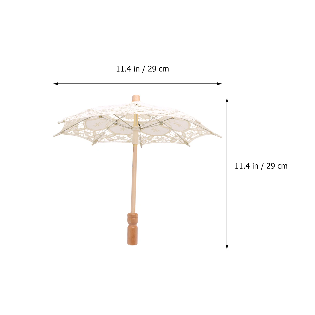 

Elegant Lace Decorative Umbrella Wedding Bridal Stage Umbrella Shower Stage Props Cotton Embroidery Graceful Gifts