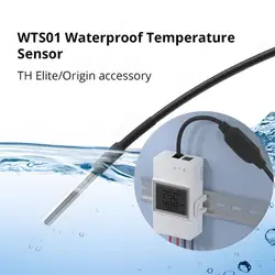 SONOFF Waterproof Temperature Sensor WTS01 RJ9 4P4C Joint Work With sonoff TH Elite/TH Origin Temperature Humidity Switch