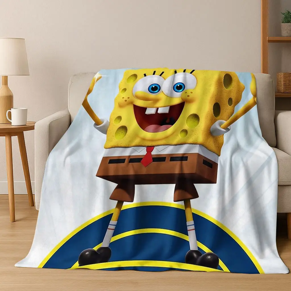 الكرتون S-سبونجبوب سكوير باتريك ستار الفانيلا بطانية لينة رمي بطانية للسرير غرفة نوم غرفة المعيشة السفر نزهة هدية #2