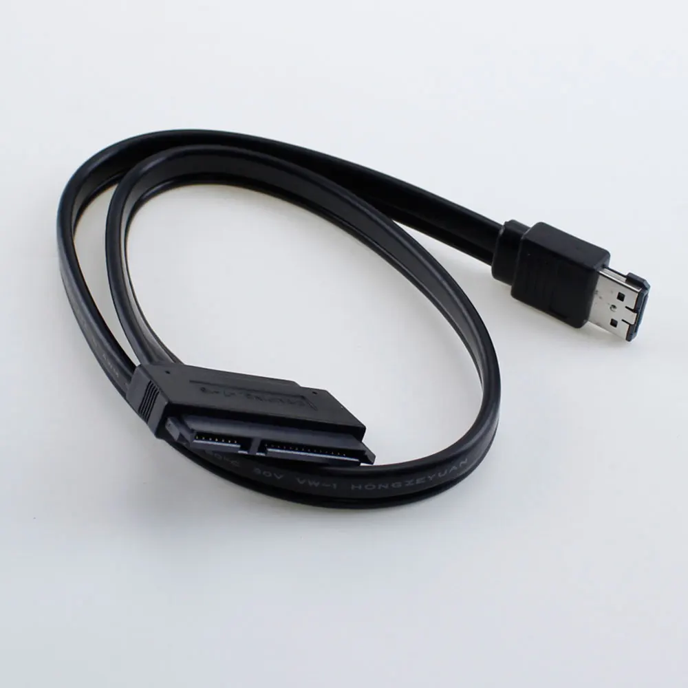 5V 50cm copper ESATA to SATA7+15 Pin Hard Disk Data Cable ESATA USB to Sata 22Pin Connection Adpter Cable