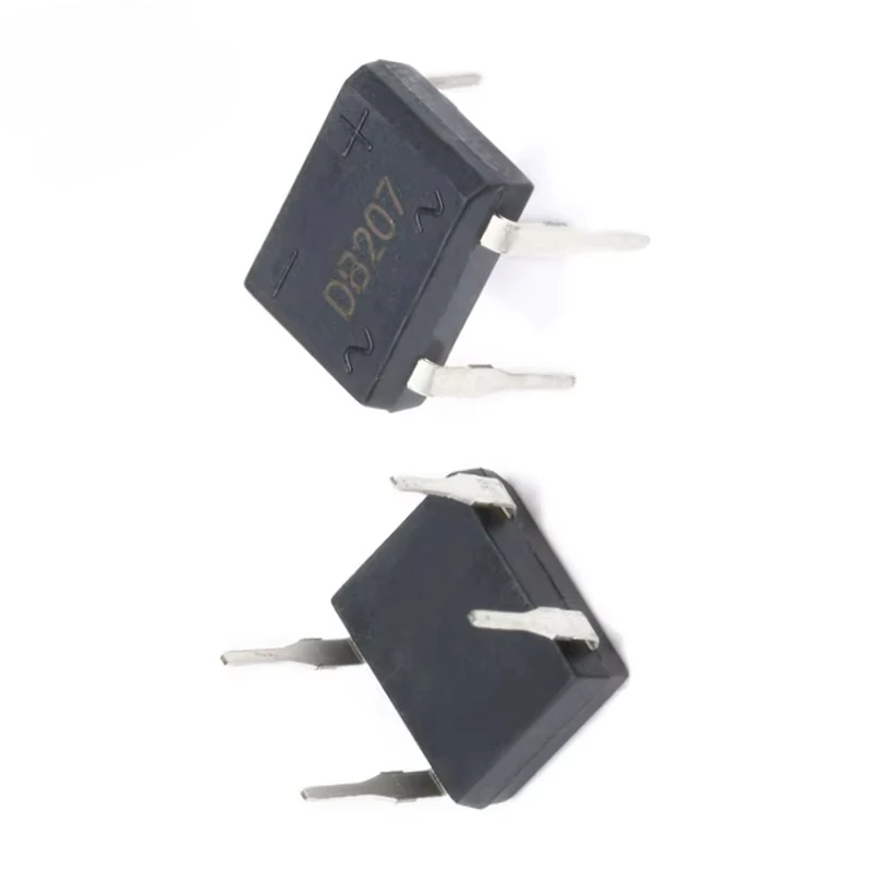 20PCS DB207 Bridge Rectifier 1000V 2A DIP4 DB207S Power Diode Rectifiers Electronic Components IC Rectifier