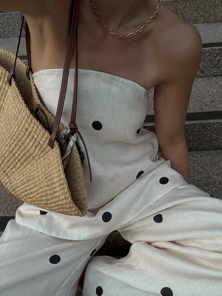 Marthaqiqi Printing Female Nightgown Set Sexy Backless Sleepwear Tank Tops Pajama Sleeveless Nightwear Pants Causal Nightie Suit