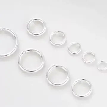 

Copper Clad 925 Thick Silver Open Jump Rings, O Rings for DIY Bracelet & Earring Jewelry Making